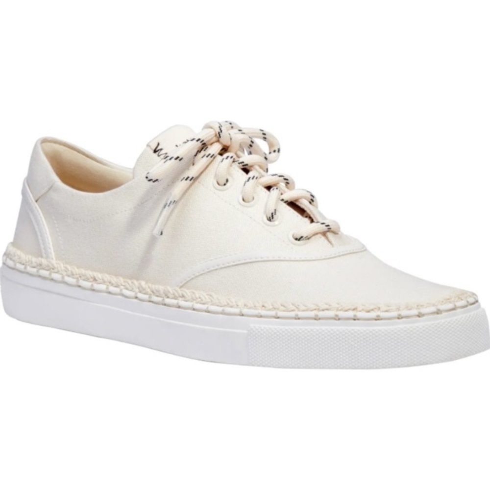 Kate Spade New York Boat Party Espadrille Sneakers Cream Canvas Sz 6.5